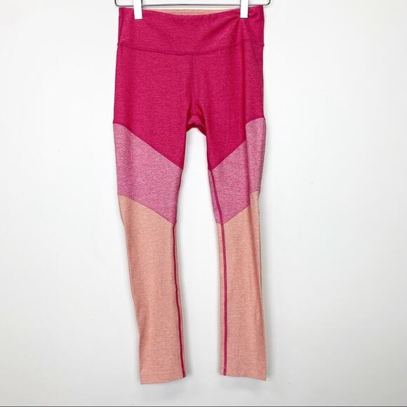 Like New Outdoor Voices Pink Colorblock 7/8 Leggings S - Picture 4 of 6